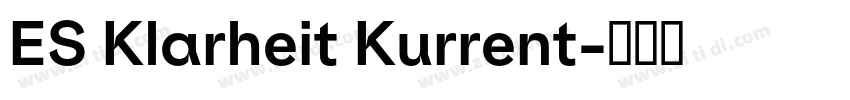 ES Klarheit Kurrent字体转换